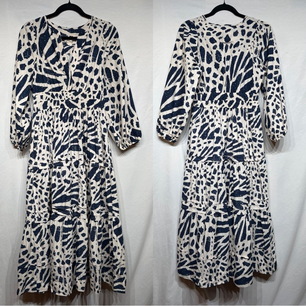 Anthropologie The Somerset Maxi Dress Long-Sleeve Poplin Edition Small Petite - Picture 2 of 11